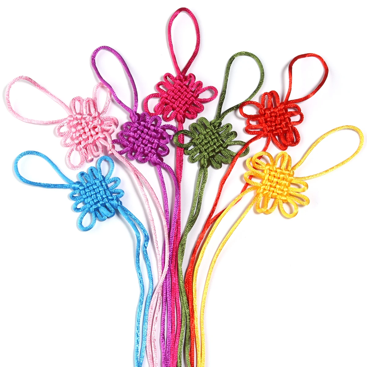 

10pcs/lot Chinoiserie Handmade Weave Chinese Knot Tassel Pendant For Key Chain Party Jewelry Making Supplies Accessory