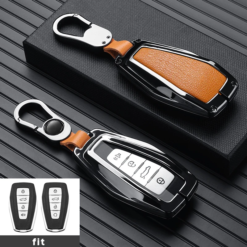 

Multiple Zinc Alloy Leather for Geely Coolray X6 X7 EX7 2024 Geometry C Emgrand UV GT GC9 Smart Remote Car Key Case Cover Fob
