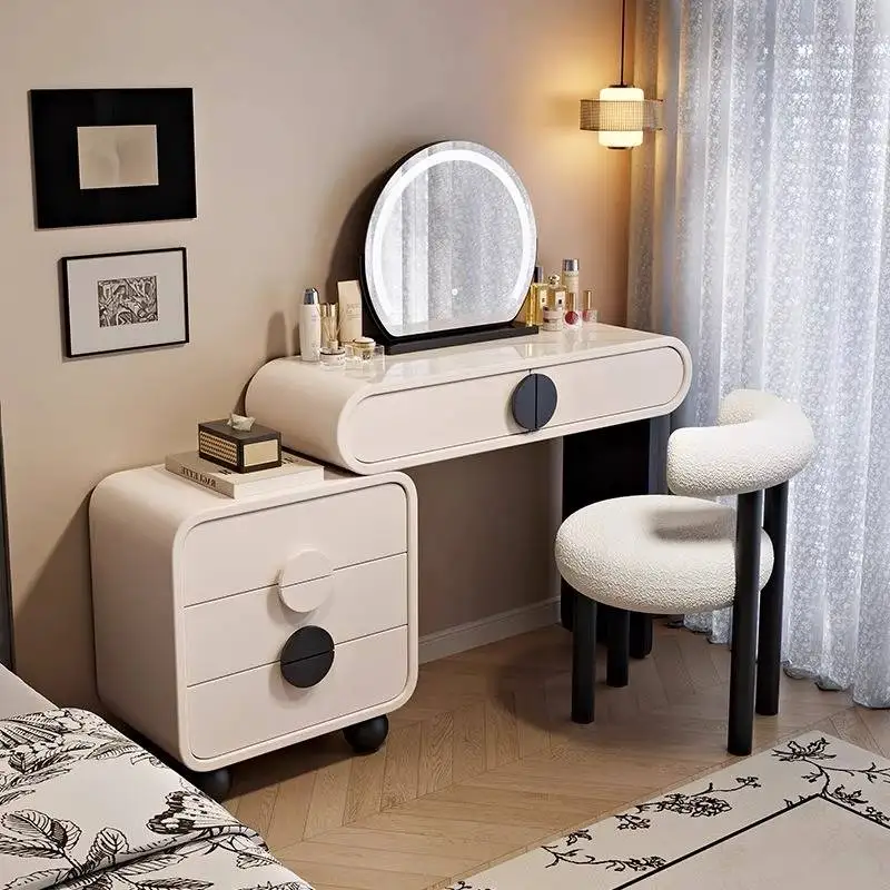 

Lighting Natural dresser modern bedroom simple medieval high-end chest integrated makeup table Mueble Cajonera Makeup Vanity