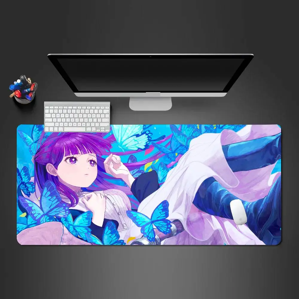 Fern Animation Frieren Beyond Journeys End Mousepad Non-slip Suitable For Office Computers Laptops E-sports Game Desk Mats XXL