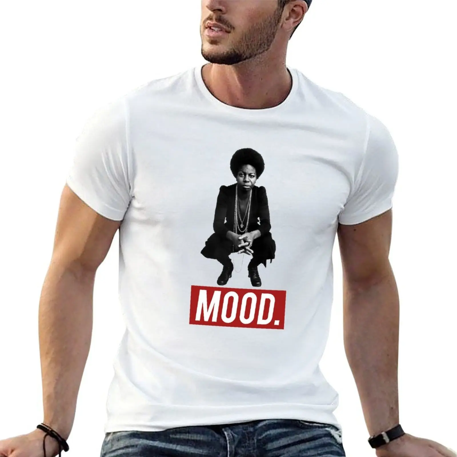 

Nina Simone Mood T-Shirt man t shirts graphic t shirts cotton 100% funny t shirts cotton T-Shirt