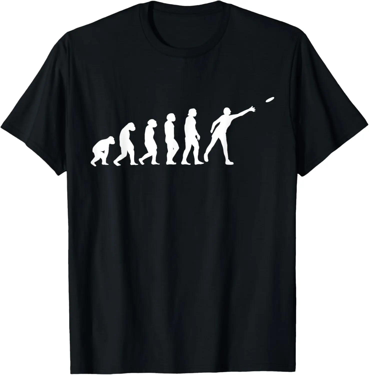 Disc Golf Evolution Of Man Golfing Funny Monkey Modern Ape T-Shirt