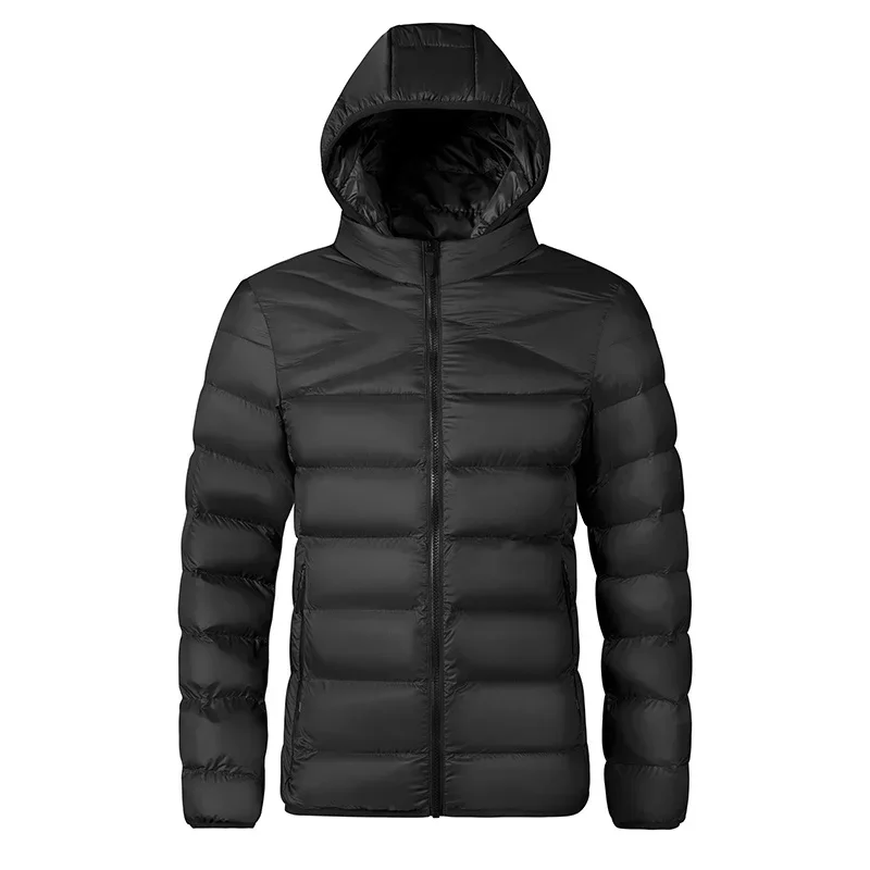 Men Autumn Winter New Thick Warm Hooded Parkas Jackets Coat Outwear Casual Windproof Waterproof Detachable Hat