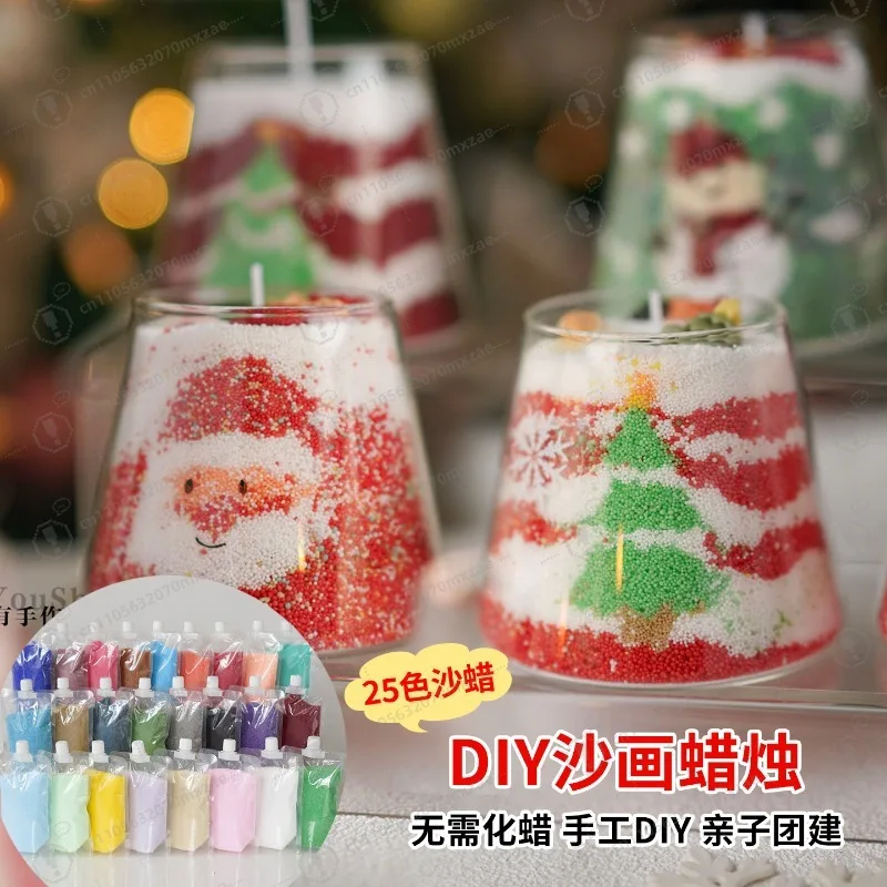 

Набор ароматических свечей «сделай сам» — безопасный для детей, расширяющийся от разливов — цветной песок/ледяной воск для детей-медведей