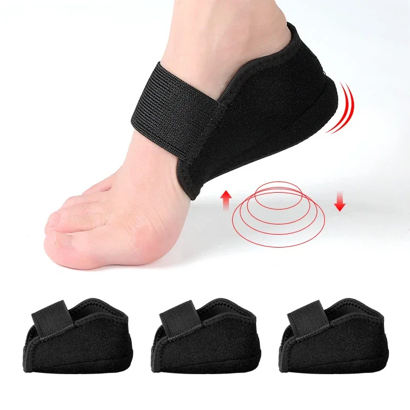 1-3cm Altura Invisível Aumento Silicone Meias Gel Heel Pad Ortopédico Arco Suporte Calcanhar Almofada Solas Palmilha Pé Unisex