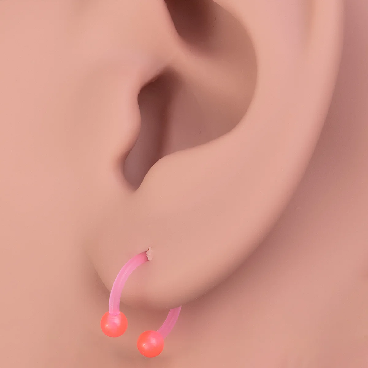 10-30 stücke leuchtende flexible Septum Piercing Ringe Acryl Hufeisen Nasenring Augenbrauen Lippen Ohrring Tragus Piercing Schmuck halter – Detail 5