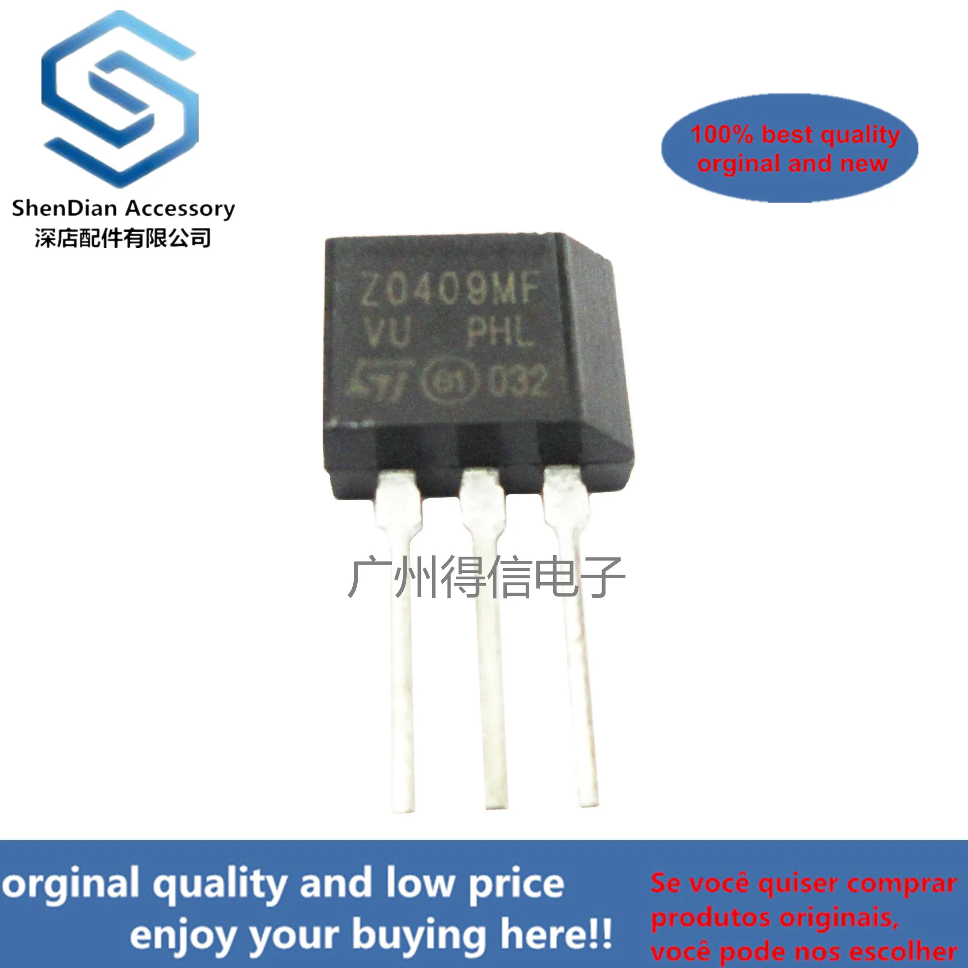 10pcs 100% orginal Z0409MF TO-202 4A TRIACS real photo