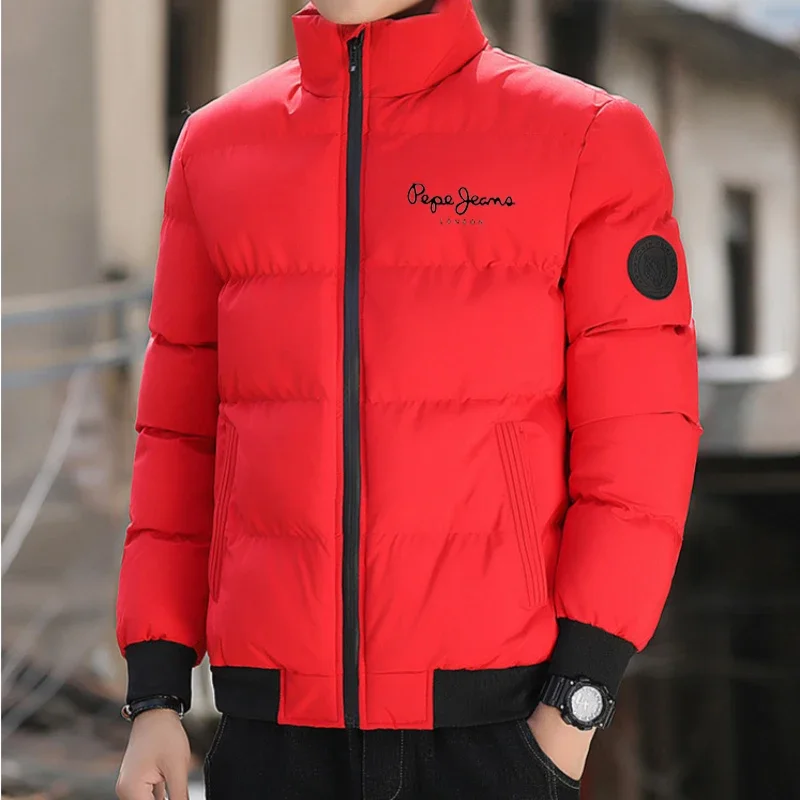 Men's winter jacket, warm, thick, waterproof, windproof outdoor jacket, suitable for cold weather, casual and comfortable