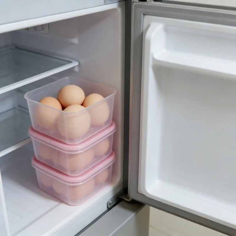 

3PCS Fridge Side Door Organizer Food Grade Storage Box Refrigerator Inner Container Kitchen Fresh Keeping Sorting Bin