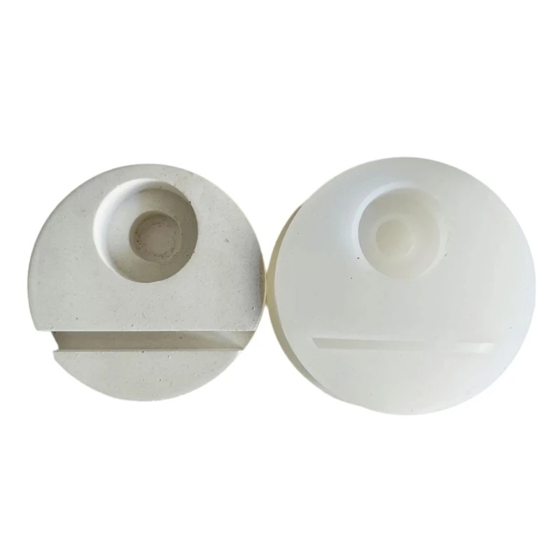 2-in-1 Round Stand Single Hole Base Molds for Making Holder