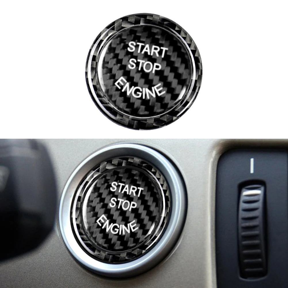 

Carbon Fiber Engine Start Stop Switch Button Cover For BMW E90/E87/E60 E70/Z4 Car Interior Accessories