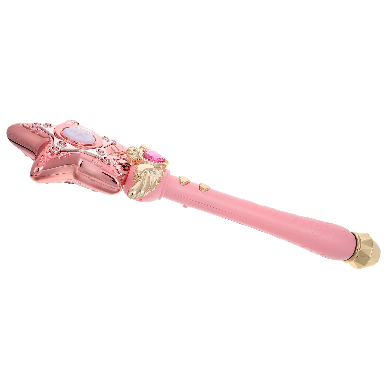 Light Up Music Wand Star Fairy Design LED Light and Girl Dress Up Party Favor Costume Accessory