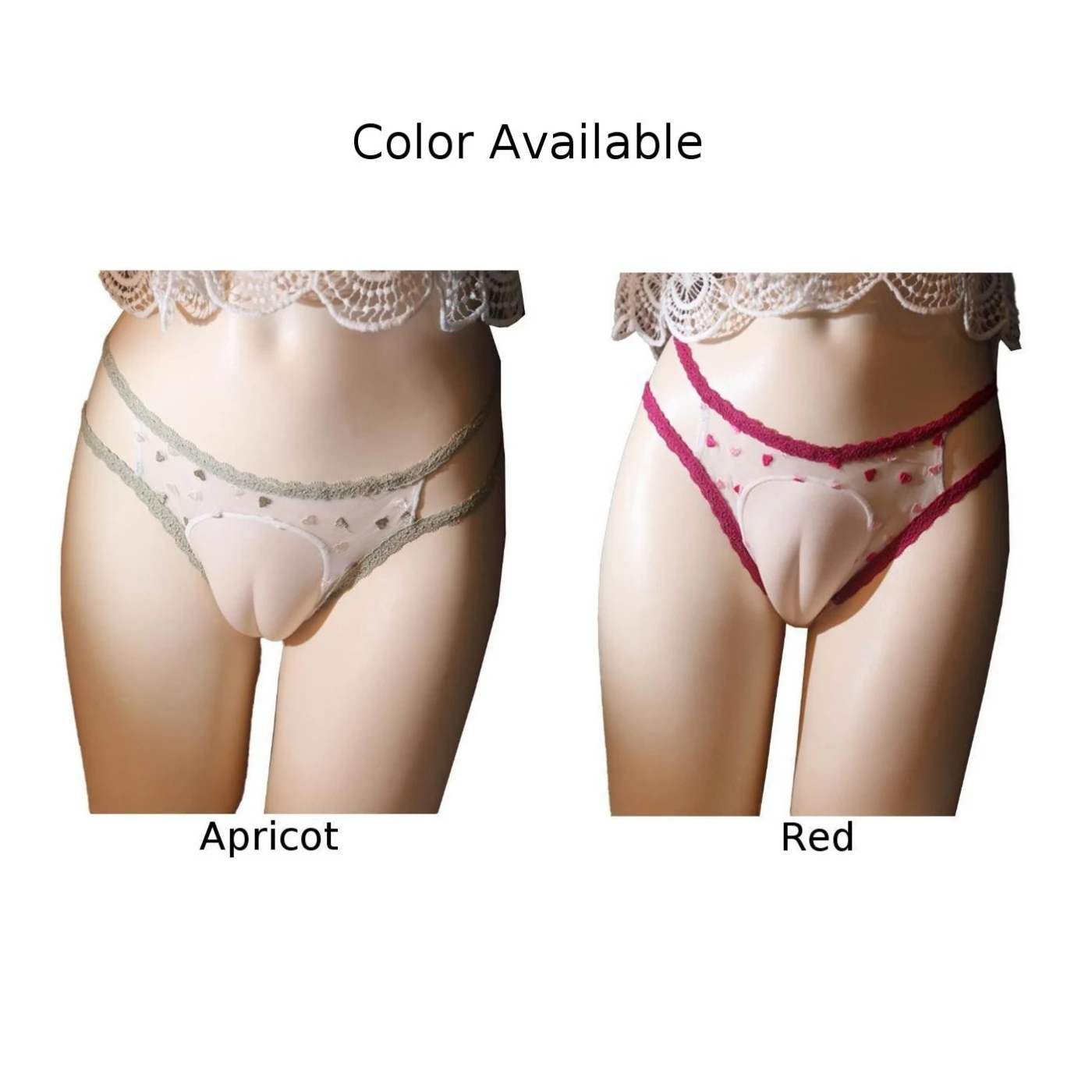 Calzoncillos sexys para hombre, bragas con bolsa de encaje, Tanga transparente ultrafino, ropa interior Gay hueca, lencería erótica con parte trasera en T