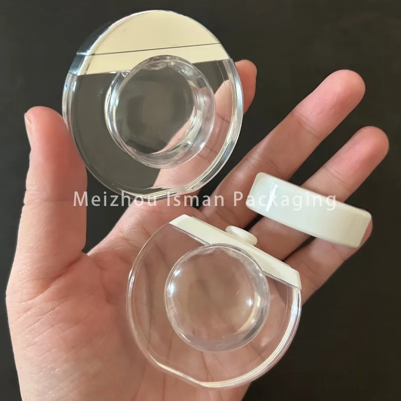 

50Pcs Unique White Sliver Top Unique Squeeze Concealer Cosmetic Packaging Refillable Clear Empty 12g Lipgloss Container Tubes