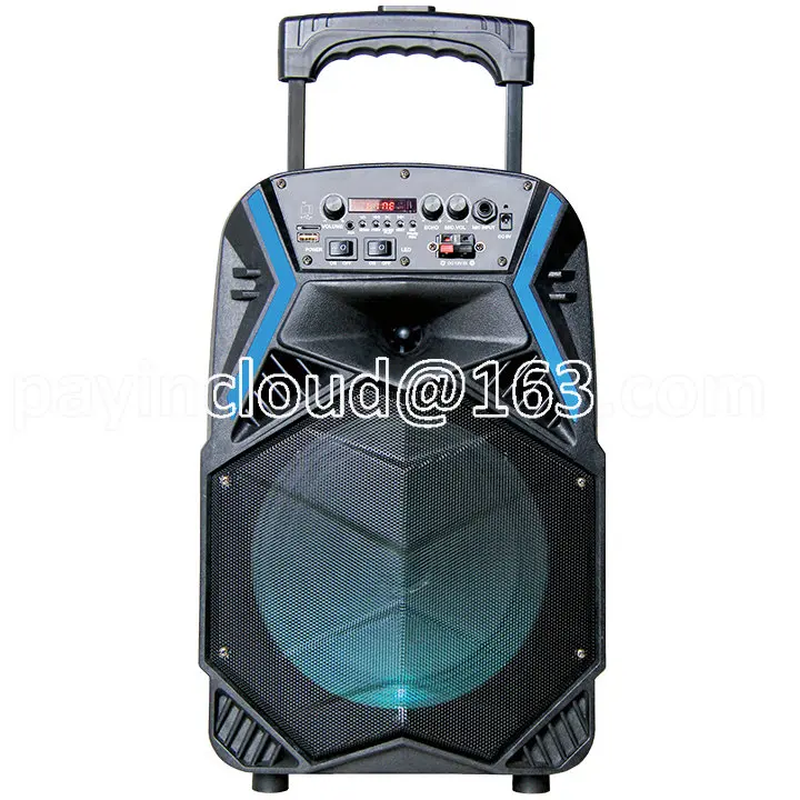 BK-T8017 BLACK latin blue tooth speaker with horn tweeter speaker woofer for gaming party outdoor portable speaker