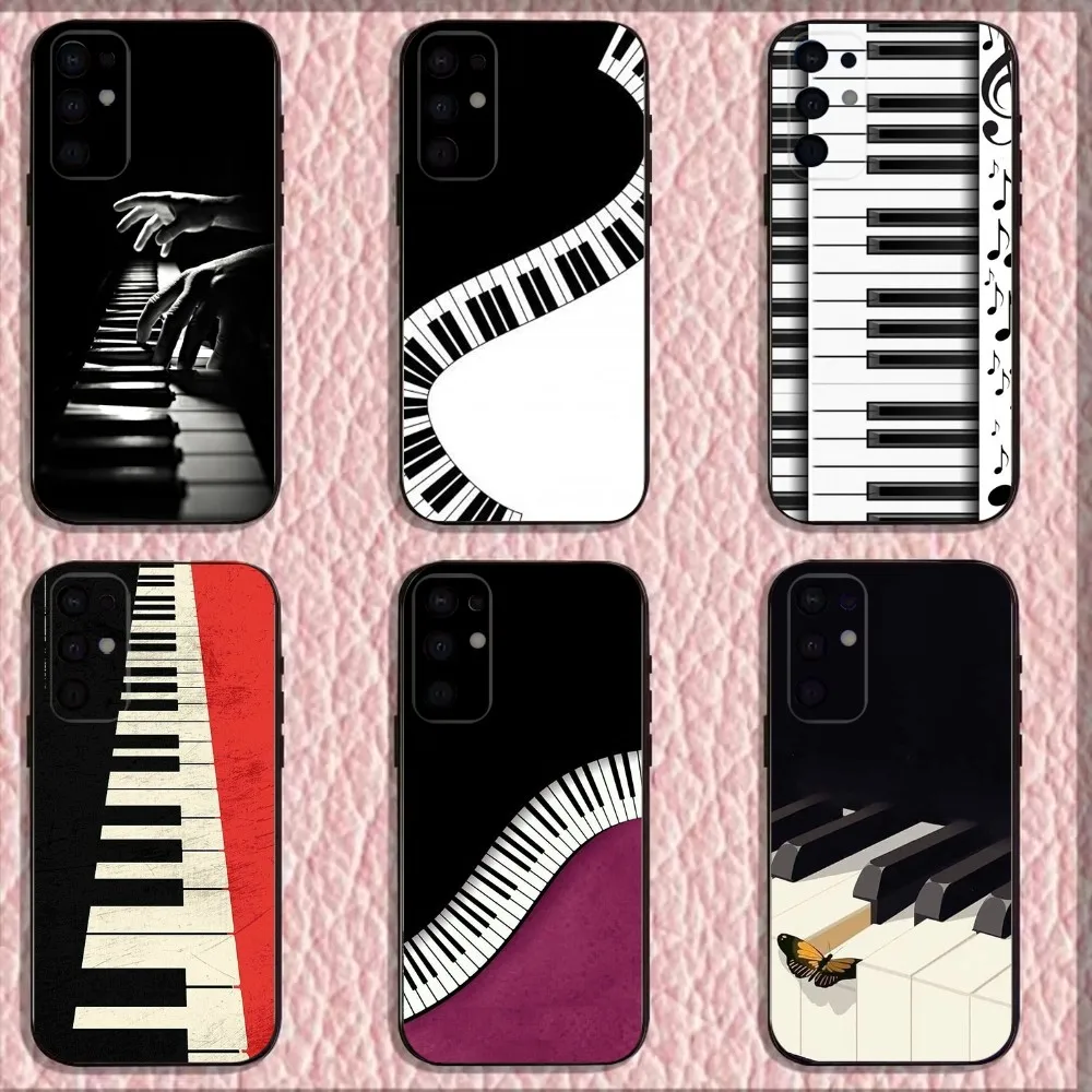 

Piano Keys Musical Case Phone Case For Samsung S25,S24,S21,S22,S23,S30,Ultra,S20,Plus,Fe,Lite,Note,10,9,5G Black Cover