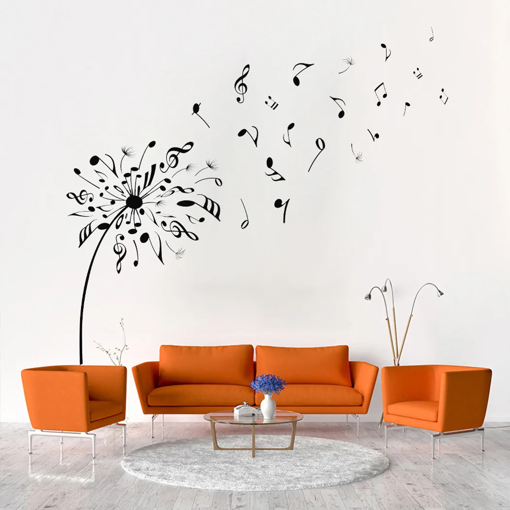 Sticker Wall Sticker Studies 97*85 Cm Wall Bedroom Living Room Music Shop Classroom Corridor Decoration Flower