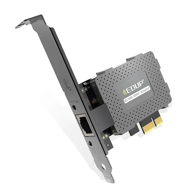 

EDUP 9602GS Pcie Network Card Gigabit Ethernet 10M/100M/1000Mbps RJ45 LAN Adapter PCI Express Converter For Desktop PC Use