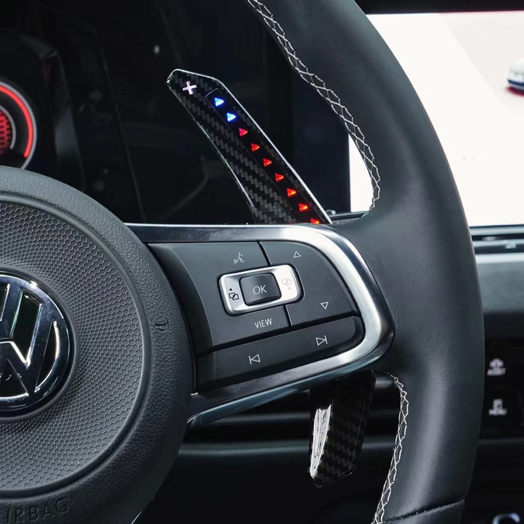 

Suitable for Volkswagen Golf Steering Wheel Smart LED Paddles, equipped with paddle shifters, modified