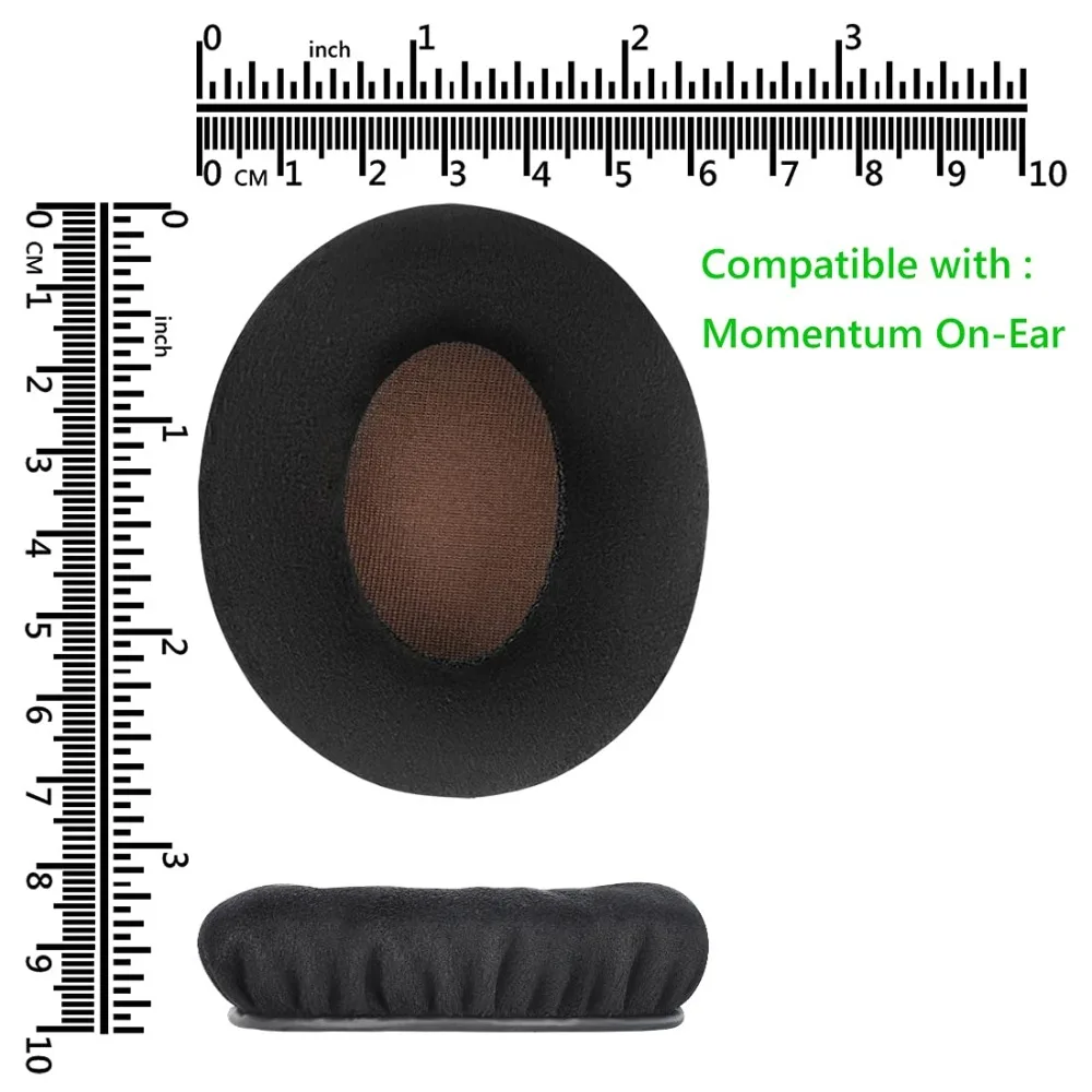 استبدال وسادات الأذن المخملية وسادة الأذن أكواب يفشل إصلاح أجزاء ل Sennheiser Momentum 2 2.0 HD1 1.0 1 واحد على سماعات الأذن