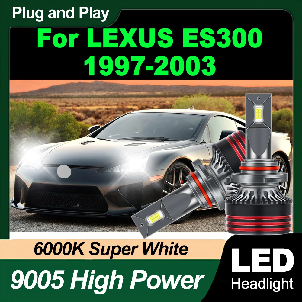 

Auto Headlamps LED Car Headlights 30000LM 150W 6000K White 3570 CSP Chips 12V For LEXUS ES300 1997 1998 1999 2000 2001 2002 2003