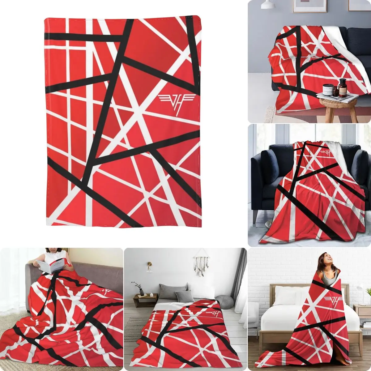 Van Halen Ultra-Soft Micro Fleece Blanket Winter Raschel Breathable Sofa Dedicated