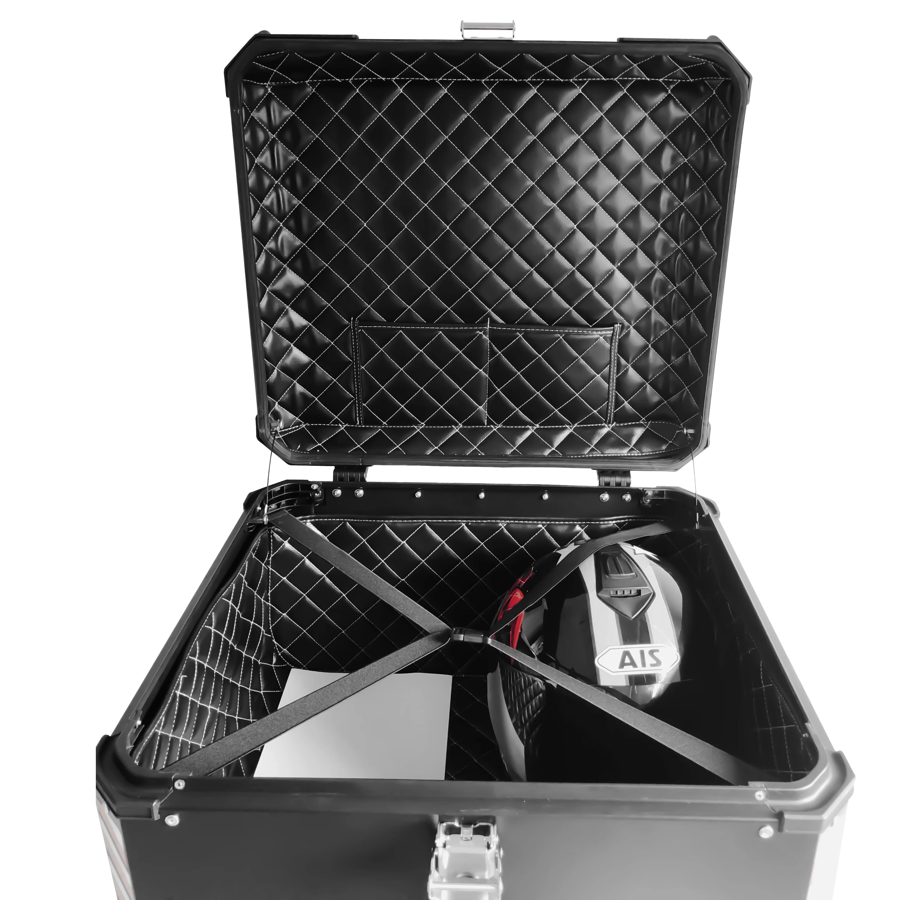 

100L Large Capacity Motorcycle Top Box Aluminum Alloy Delivery Tail Box Can Put Three Helmet Big Box Offroad Motorcycle Helmet S