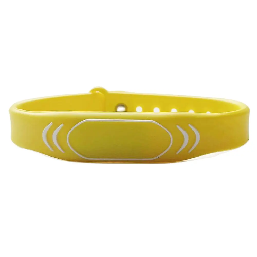 Bracelet multicolore en silicone étanche, porte-clés, étiquette NDavid, bracelet de montre RFID, carte de bande de poignet, 13.56MHz, 1K, S50 IC, nouveau, 1 pièce