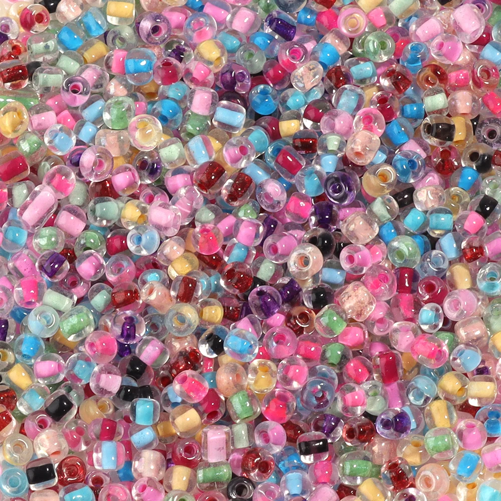 160/800pcs 4mm Light Color Seed Beads Glass Seed Beads Transparent Glass Beads For Jewelry Making DIY Necklaces Bracelets Crafts