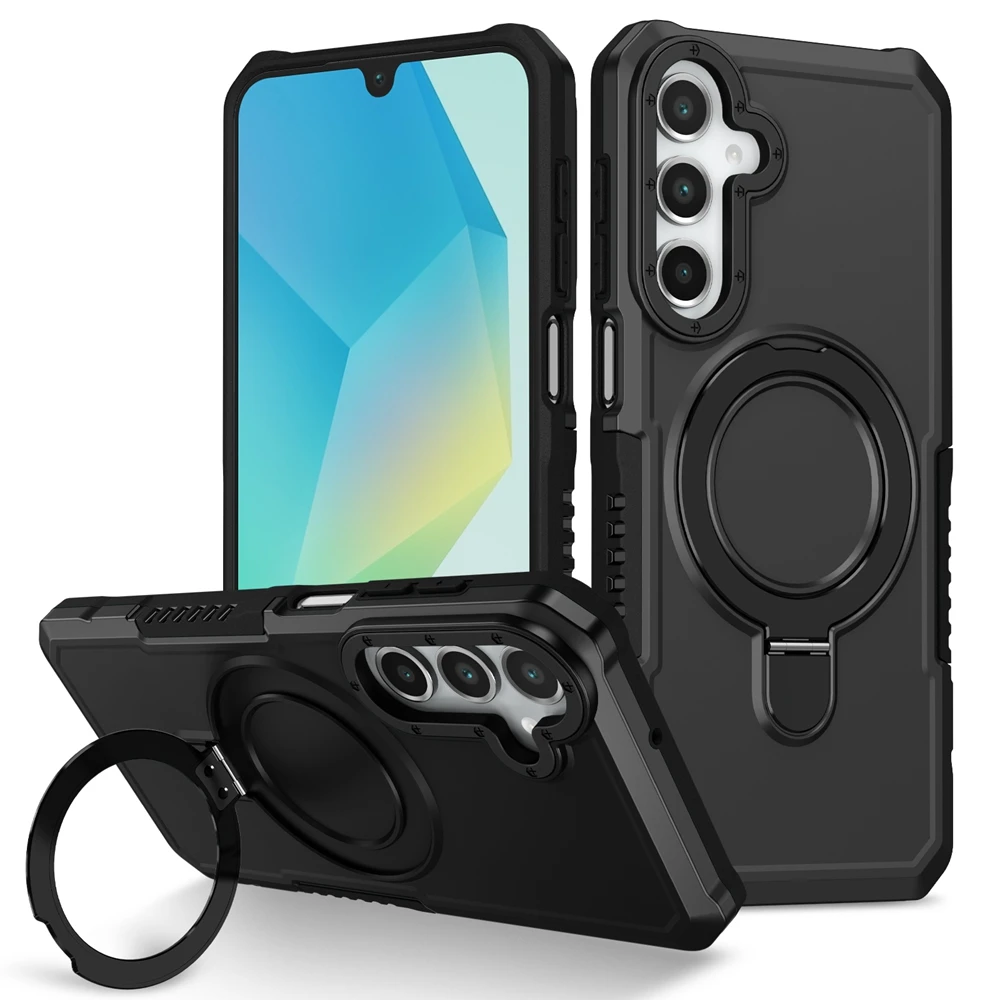 Luxuriöse Panzer-Halterungshülle für Samsung Galaxy A03S A05 A06 A13 A15 A16 A22 A23 A24 A32 A33 A35 A52 A55 mit Ringhalter und Standfunktion – Detail 5