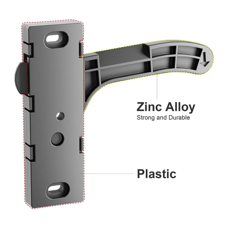 Metal RV Screen Door Latch Right Hand Handle Replacement Kit For Camper, Motorhome, Travel Trailer (Right)