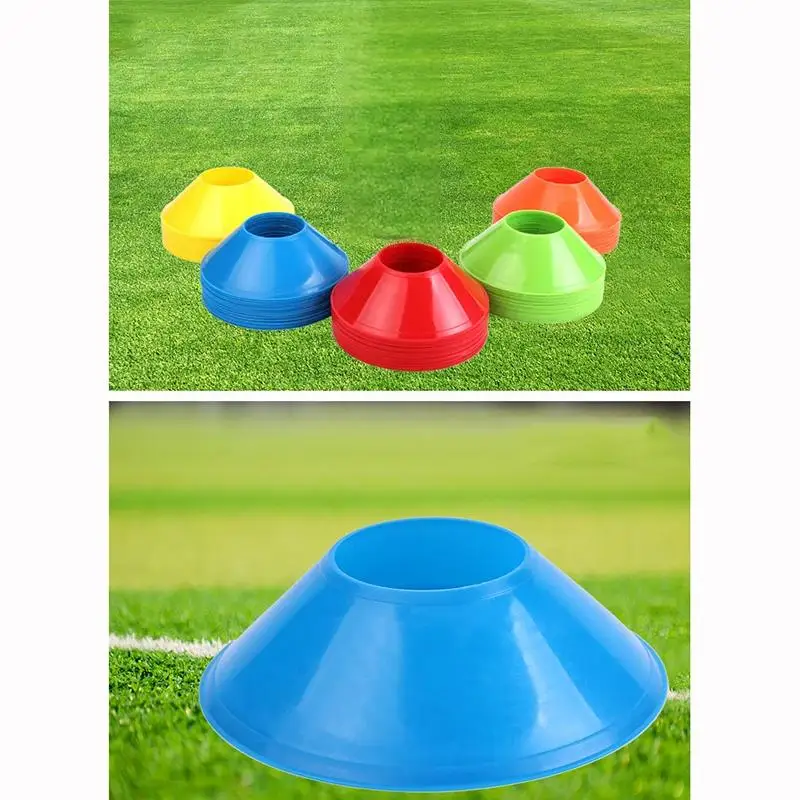 10 قطعة علامة تدريب كرة القدم القرص علامة عقبة مخروط الاطفال/الكبار خفة الحركة ممارسة تجنب العوائق كرة القدم إكسسوارات رياضية