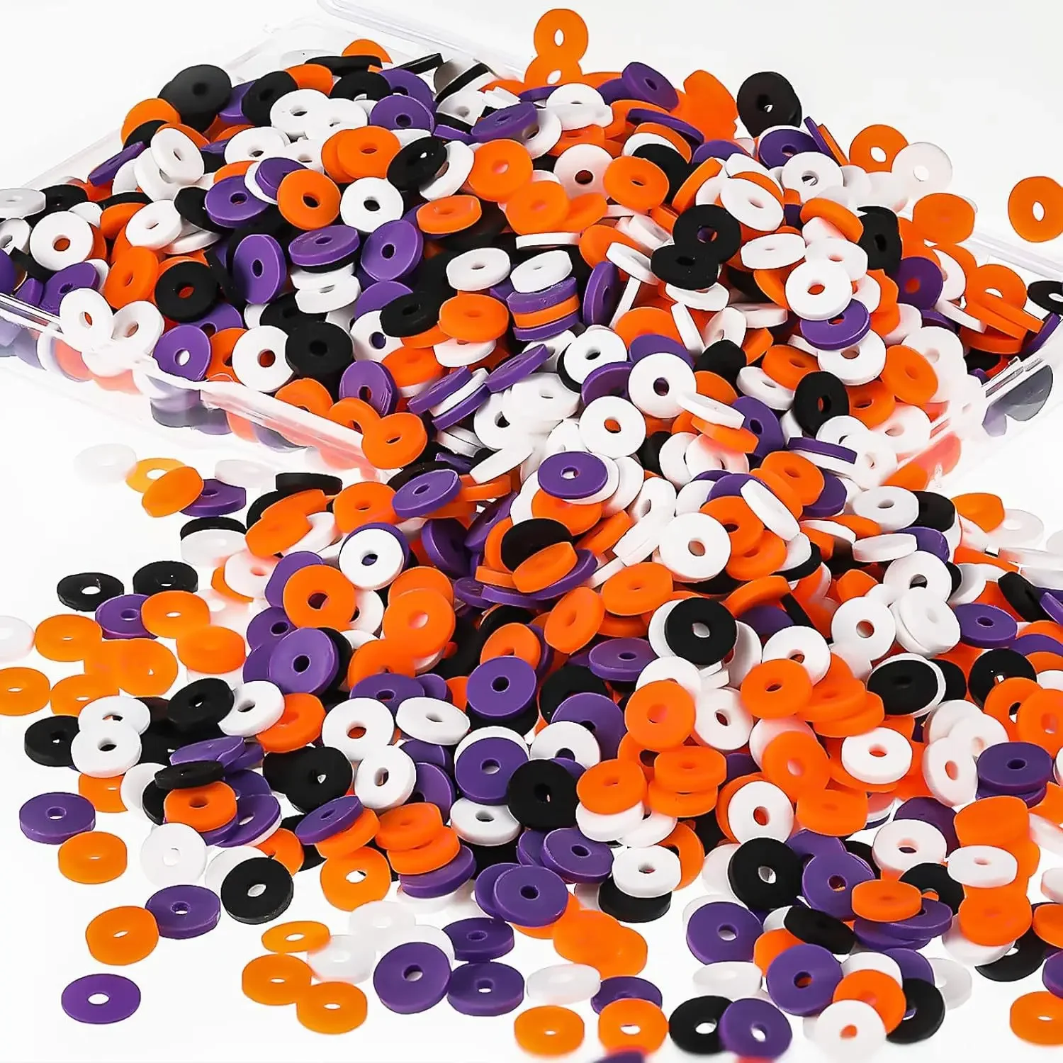 3000pcs box 6mm soft clay beads halloween color palette jewelry bracelet