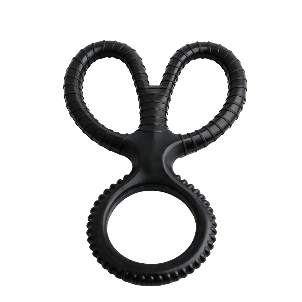 Silicone Vibrating Adjustable Metal Cock Ring Premium Sex Toys Adult Sex Toys Adult Toys Rubber Cock Ring Silicone Adult Men