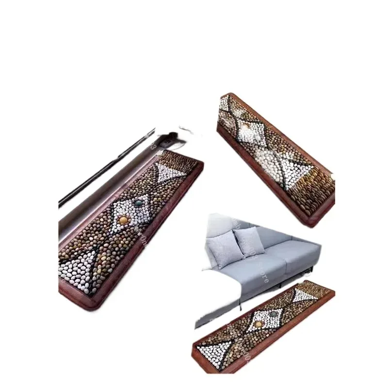 Electric Heating Pebble Foot Massage Pad Sole Acupoint Stone Foot Massage Blanket Rain Stone Floor Mat