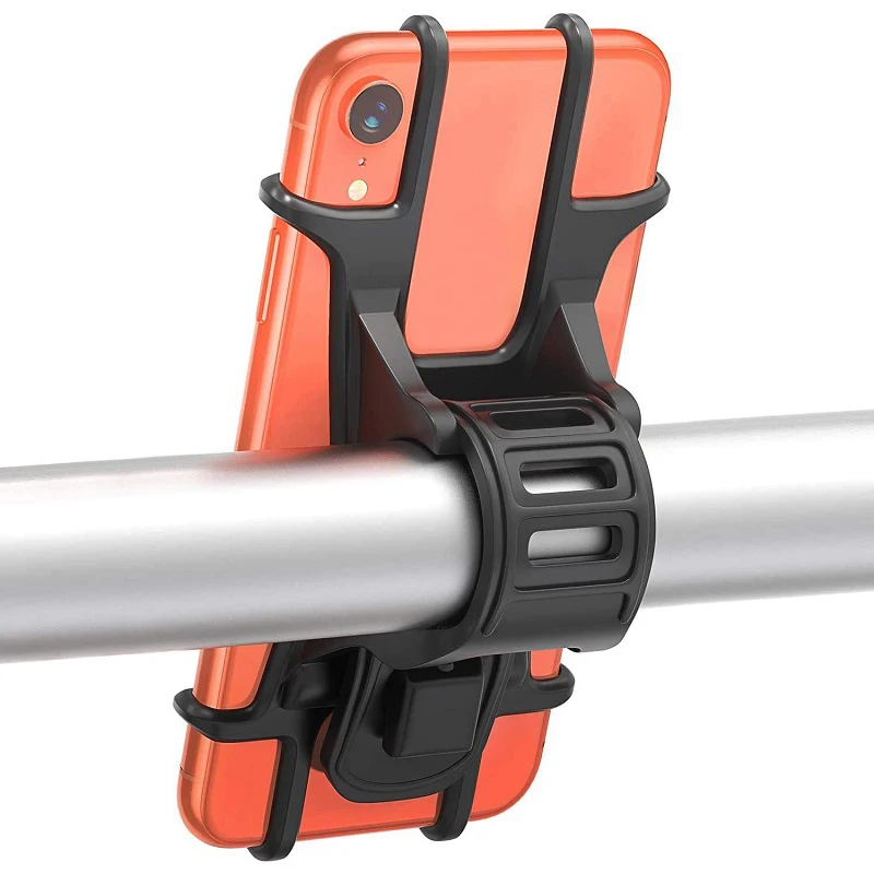 

Универсальный силиконовый держатель для телефона на велосипеде, мобильный телефон, кронштейн на руль мотоцикла, подставка для iPhone 12 11 Pro Max XS Xiaomi