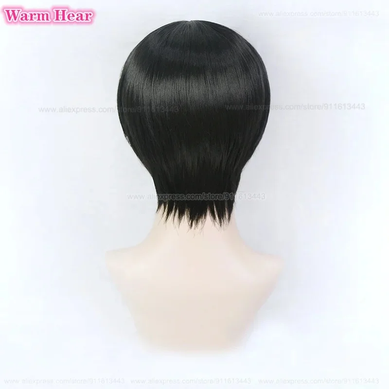 f,5.g'6\j/8,Anime Cos Mikey Light Golden Black White Cosplay Haitani Ran Heat Resistant Synthetic Hair Wig 6;y'4\f,9/x.