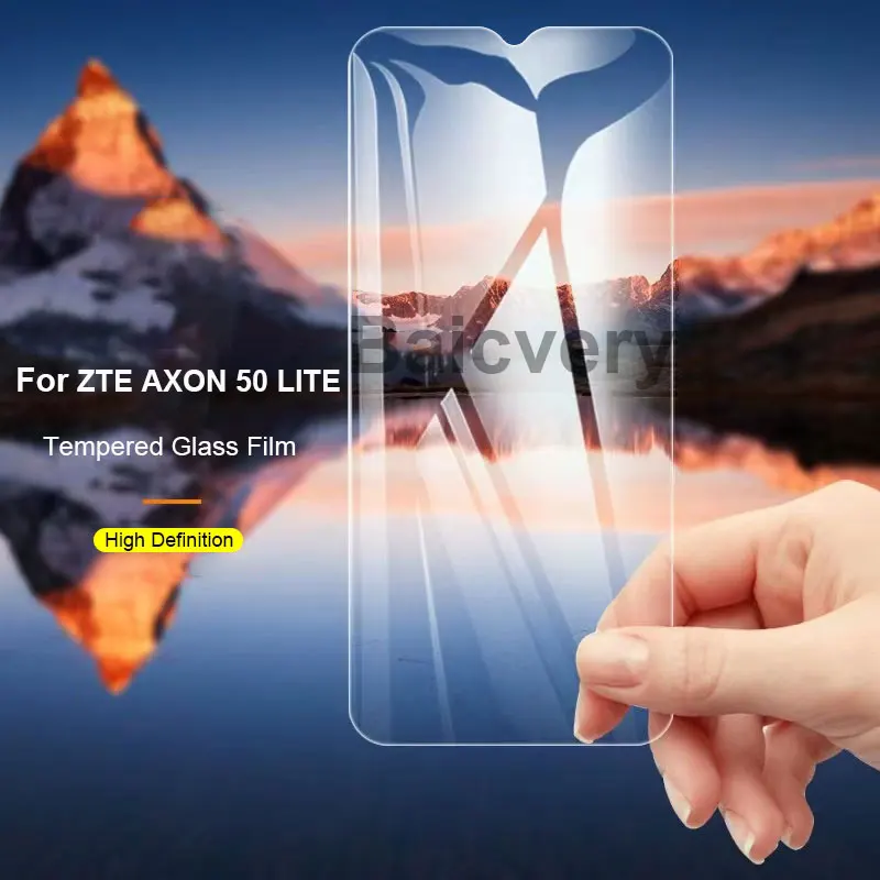 9D Anti-Burst Tempered Glass Film For ZTE Axon 50 Axon50 Lite 50Lite 8050 Screen Protector Protective Film 6.60\