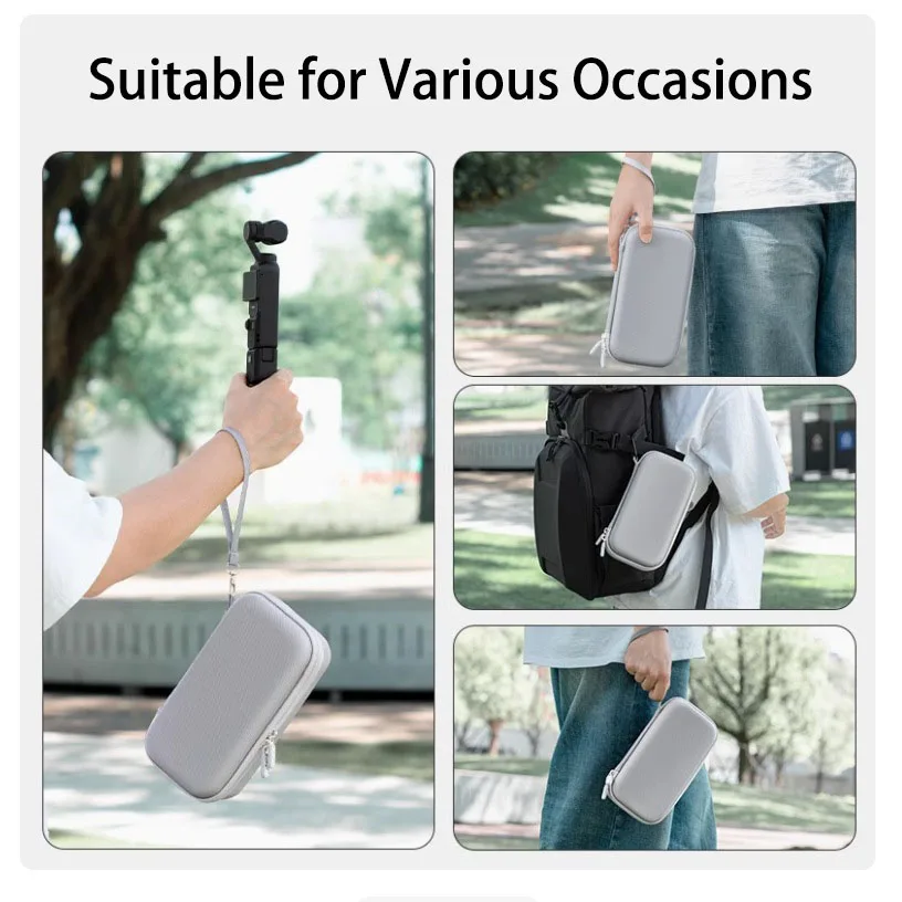 لـ DJI OSMO Pocket 3 صندوق تخزين صلب EVA مقاوم للماء حقيبة حمل ملحقات كاميرا الحركة غطاء حماية مضاد للسقوط