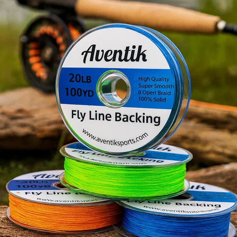 Aventik Fly Backing Line 100YD 91M Dacron Braided 20LB 30LB Strong Fly Fishing Line for Trout Salmon