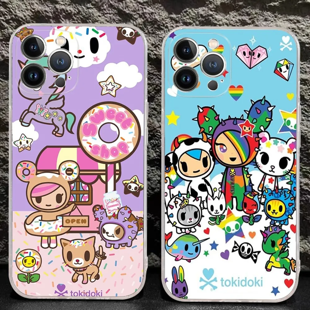 Japan T-Tokidokis Phone Case For IPhone 16 15 8 7 6 6S Plus X SE XR XS 14 11 12 13 Mini Pro Max Mobile Case