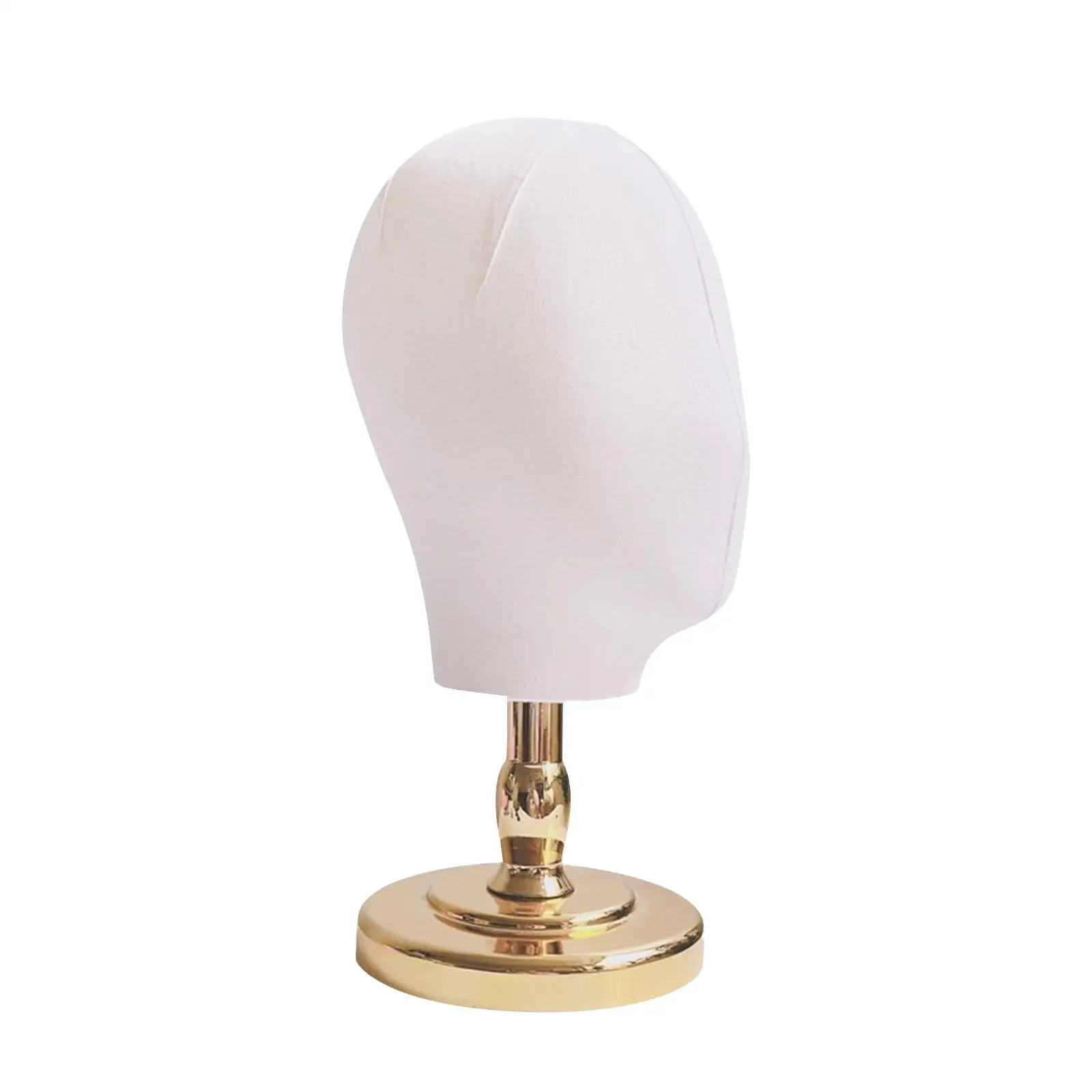 PVC Cloth Mannequin Head Model for Hairdresser Wig Cap Hat Display Stand Durable Base for Salon Boutique Tabletop