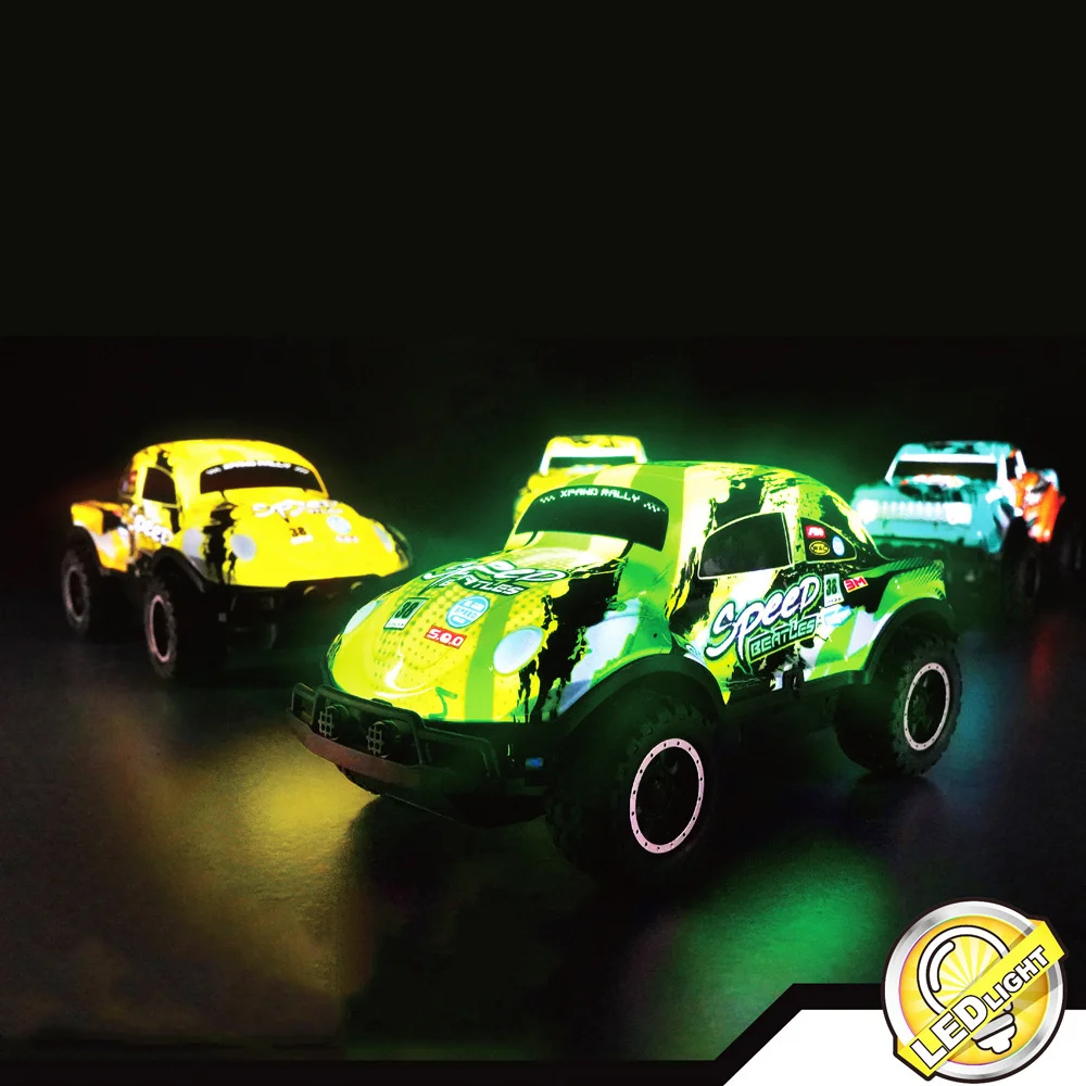 1: 24 Luminous RC Car Wireless Off Road Vehicle Cool Graffiti Drift Racing Car Children Outdoor Toys Boys and Girls Gift