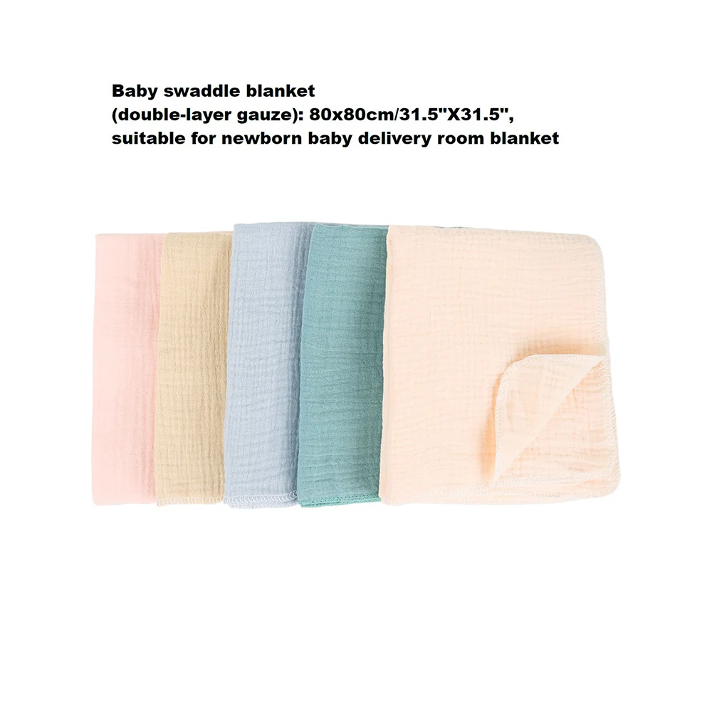 Newborn Baby Bath Towel Pure Cotton Gauze Swaddle Wrap Blanket Soft Children's Blanket Absorbent Newborn Baby Swaddle Blanket