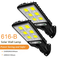 72/108COB Solar Lights Outdoor With 3 Mode Waterproof Motion Sensor Security Lighting LED Wall Street Lamp for Garden Patio Path