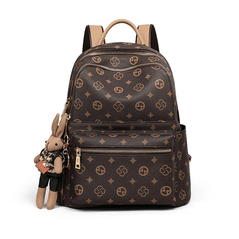 

Women Classic Simplicity Monogram Versatile Backpack Fashion Lady Daily Large Capacity Outdoors Bags Female Valentine Day Gifts