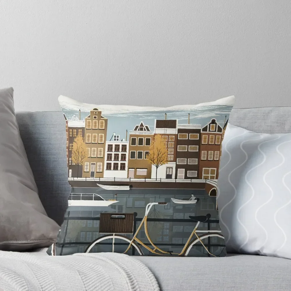 

Amsterdam Throw Pillow Decorative Cushion Cover christmas supplies pillow