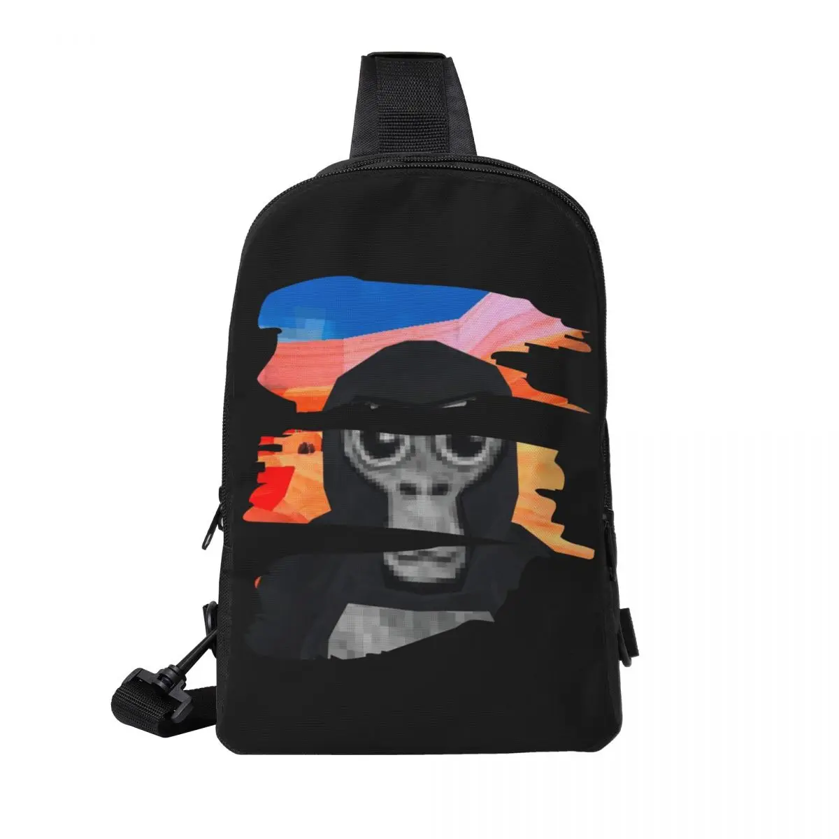 

Gorilla Tag Monkey Chest Bag Men Sling Crossbody Backpack Chest Bag Travel Hiking Daypack Shoulder Bag