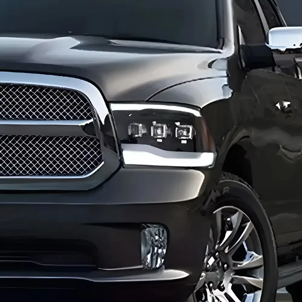 

For Dodge RAM 2009-2018 Auto Headlights Assembly Upgrade High Quality LED Projector 3 Lens Plug and Play Car Accessories