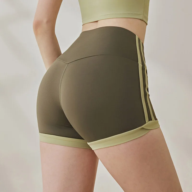 

Short Pants for Women's Summer New High Waisted, Hip Lifting, and Abdominal Cinching Sports Cycling Pants, Three Part Pants